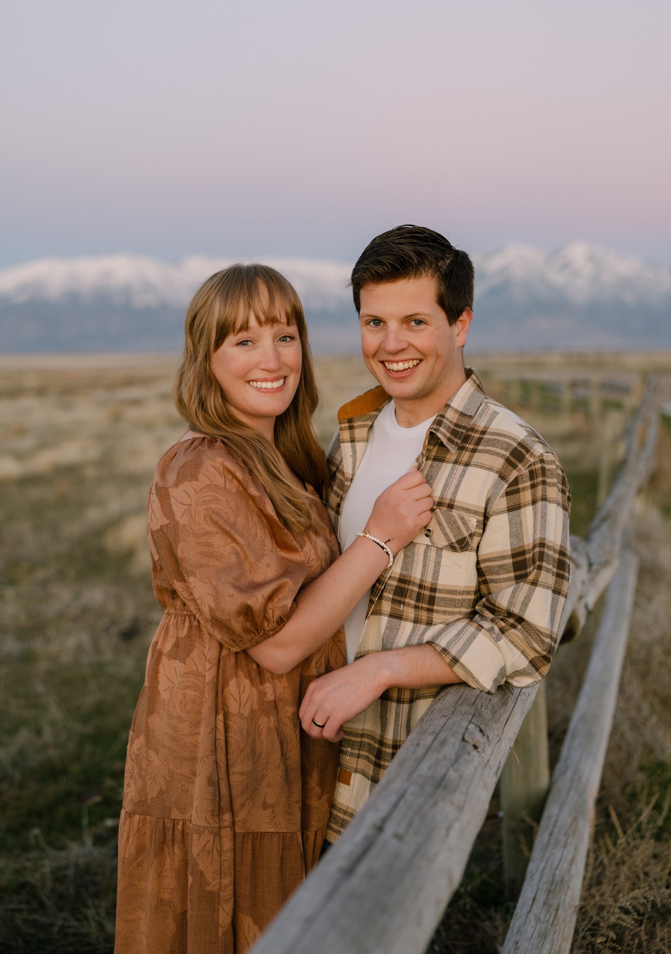 Ben Anderson with his wife in northern Utah
